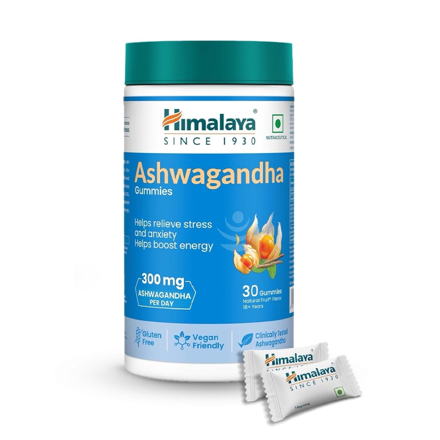 Himalaya KSM-66 Ashwagandha, жевательные конфеты, 30 шт. - Premium Стресс и сон by Himalaya