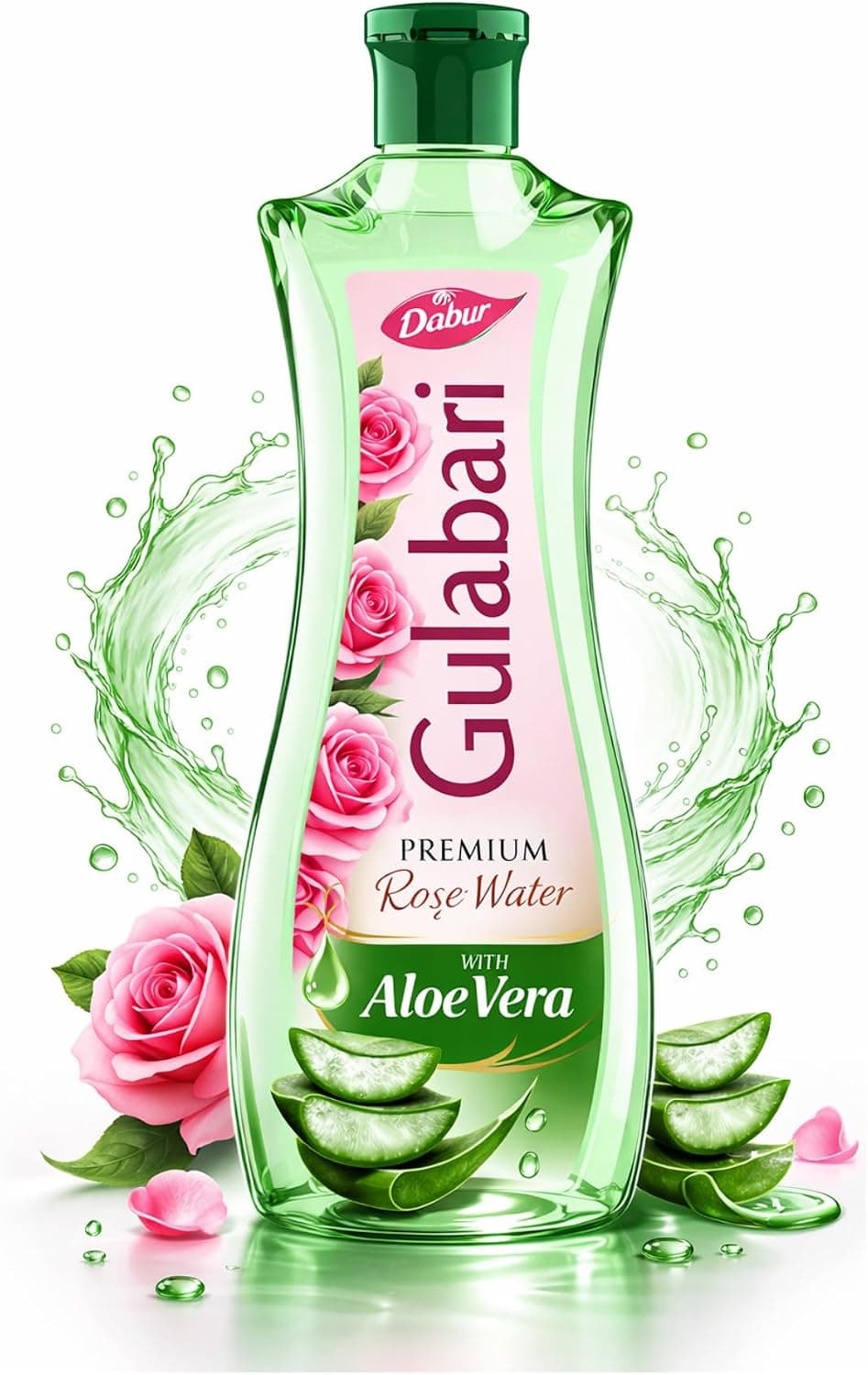 Dabur Gulabari, премиальная розовая вода с алоэ вера — 400 мл - Premium Очищающие средства и средства для умывания лица by Dabur