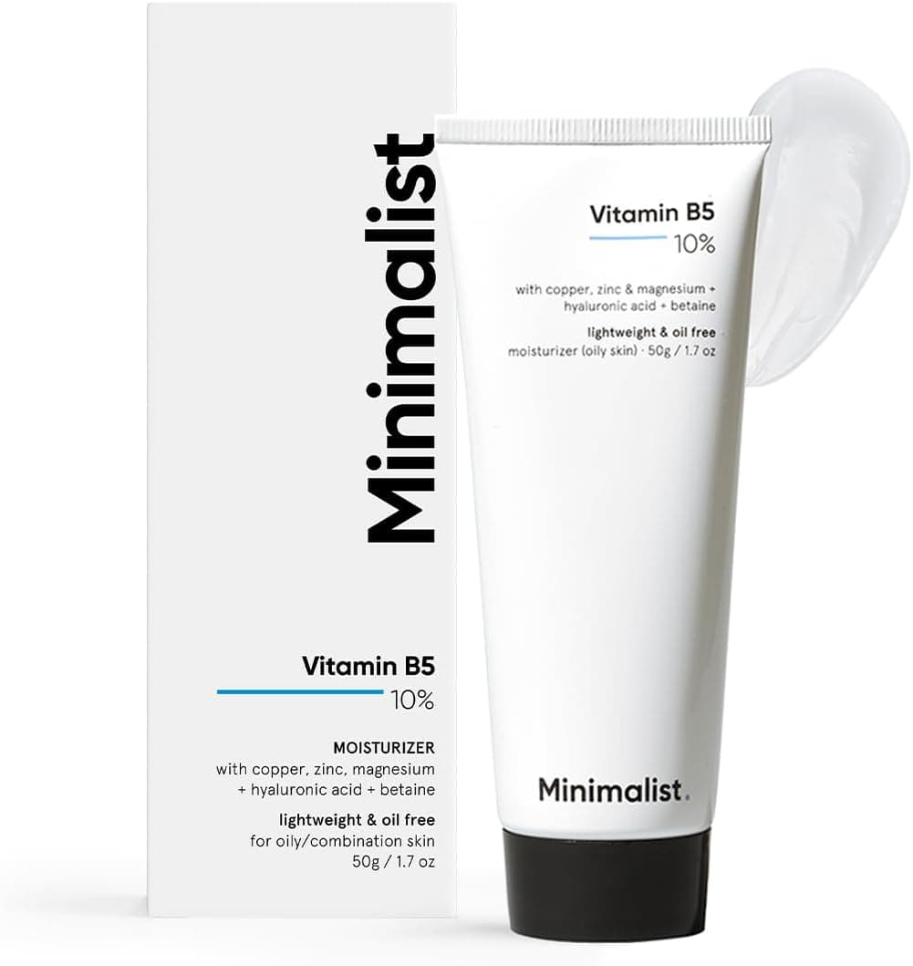 Minimalist безмасляный увлажняющий крем с витамином B5 10%, 50 г, для жирной и комбинированной кожи - Premium Уход за лицом by Minimalist