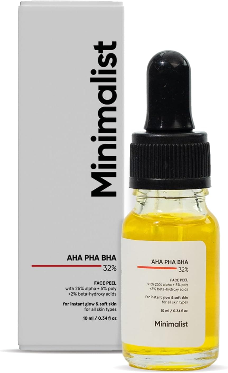 Minimalist, пилинг-сыворотка 25% AHA + 2% BHA + 5% PHA для сияющей кожи, гладкой текстуры | 10 мл - Premium Уход за лицом by Minimalist