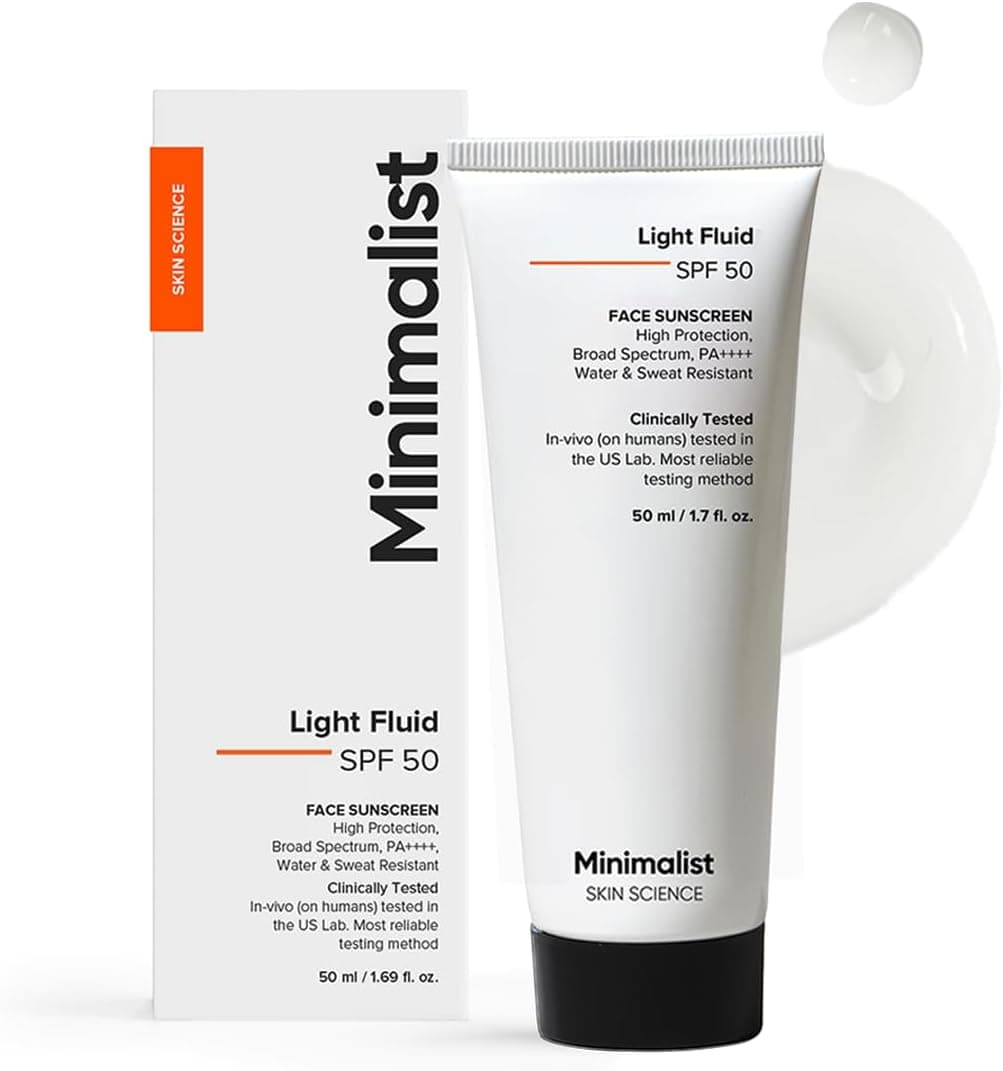 Minimalist, лёгкий флюид-солнцезащитный крем SPF 50 для жирной кожи (PA++++) | 50 мл - Premium Уход за лицом by Minimalist